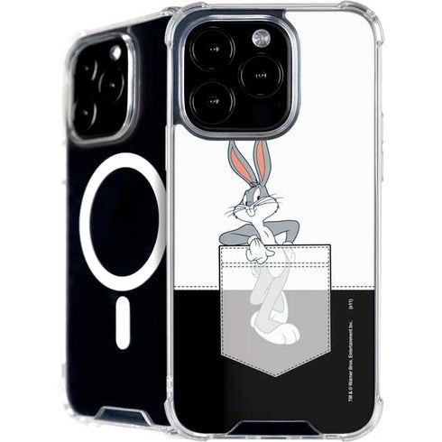 Looney Tunes Bugs Bunny Black White iPhone 16 Pro MagSafe Case